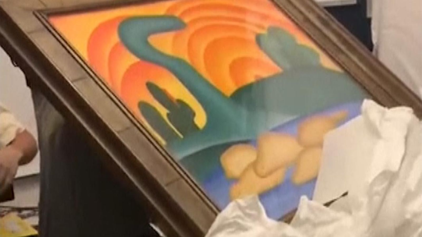 Art work stolen from elderly widow 'in bizarre soothsayer plot' found by police in Brazil | World News