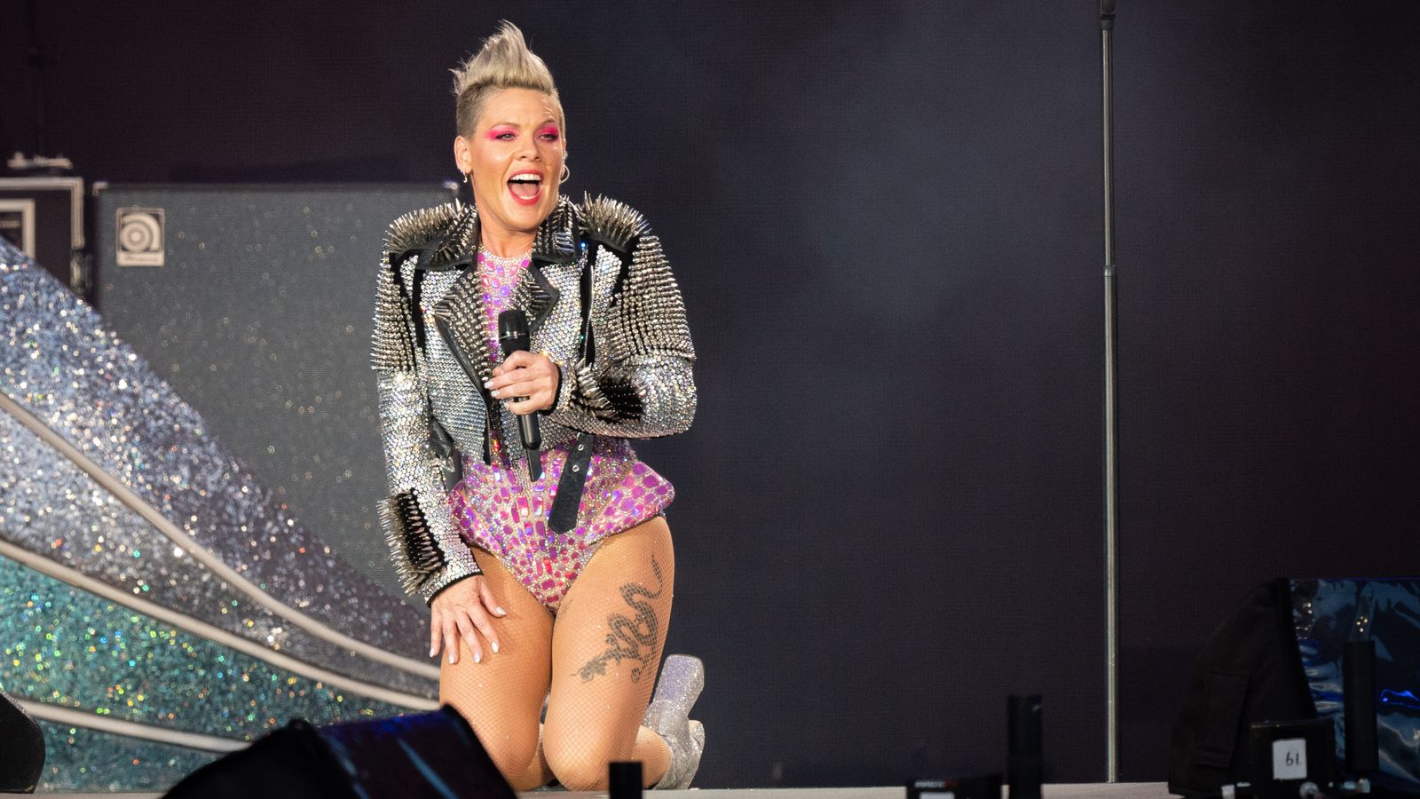 BST Hyde Park: Pink stunned after fan throws mother's ashes on stage - 'I don't know how to feel about this' | Ents & Arts News